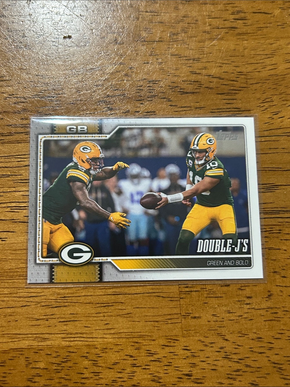 Topps Green Bay Packers Jordan Love and Josh Jacobs Card